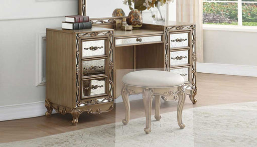 Acme Furniture - Orianne Vanity Desk in Antique Gold - 23797 - GreatFurnitureDeal