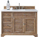 James Martin Furniture - Savannah 48" Driftwood Single Vanity with 3 CM Carrara Marble Top - 238-104-5211-3CAR