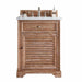James Martin Furniture - Savannah 26" Driftwood Single Vanity with 3 CM Carrara Marble Top - 238-104-V26-DRF-3CAR
