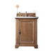 James Martin Furniture - Providence 26" Driftwood Single Vanity with 3 CM Carrara Marble Top - 238-105-V26-DRF-3CAR - GreatFurnitureDeal