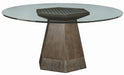ART Furniture - Geode - Bluff Round Dining Table w- 54" Glass Top - 238224-230354 - GreatFurnitureDeal