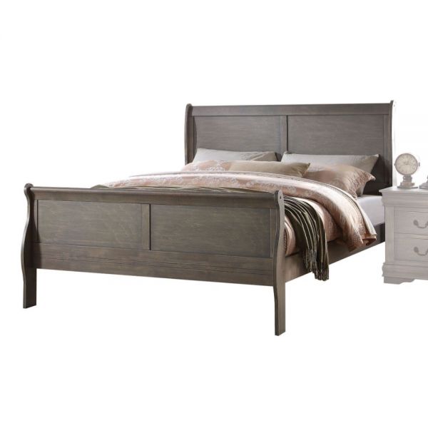 Acme Furniture - Louis Philippe Antique Gray 5 Piece Twin Bedroom Set - 23875T-5SET
