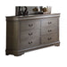 Acme Furniture - Louis Philippe Antique Gray 5 Piece Full Bedroom Set - 23870F-5SET - GreatFurnitureDeal