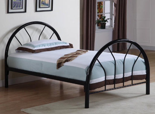 Coaster Furniture - Rack em up Black Twin Metal Bed - 2389B