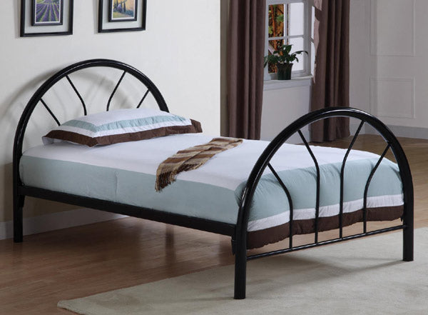 Coaster Furniture - Rack em up Black Twin Metal Bed - 2389B - GreatFurnitureDeal
