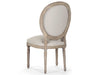 Zentique - Medallion Limed Grey Oak Side Dining Chair - B004 E272 A003 - GreatFurnitureDeal