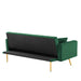 GFD Home - GREEN Convertible Folding Futon Sofa Bed , Sleeper Sofa Couch for Compact Living Space. - GreatFurnitureDeal