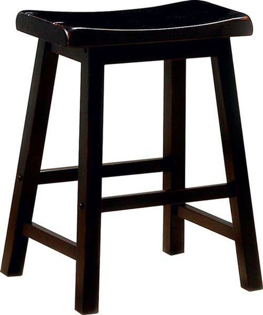 Coaster Furniture - 24" Black Finish Barstools (Set of 2) - 180019 - GreatFurnitureDeal