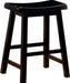 Coaster Furniture - 24" Black Finish Barstools (Set of 2) - 180019