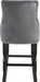 Meridian Furniture - Oxford Velvet Counter Stool in Grey (Set of 2) - 722Grey-C - GreatFurnitureDeal