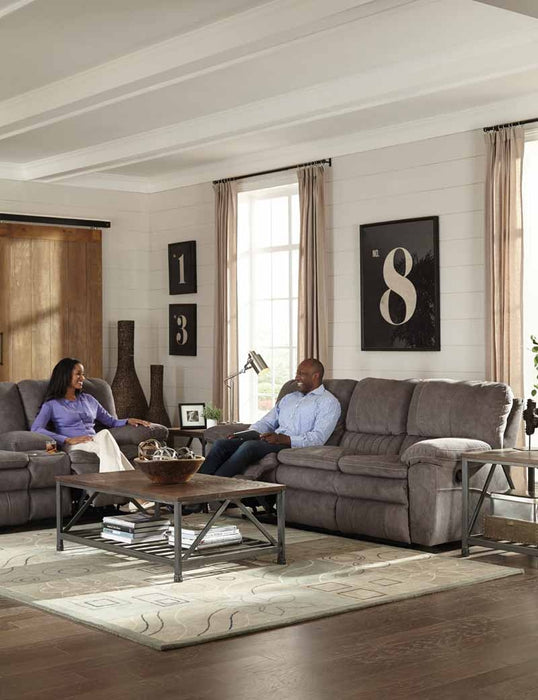 Catnapper - Reyes 3 Piece Power Reclining Living Room Set in Graphite - 62401-62409-624007-Graphite - GreatFurnitureDeal