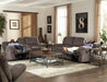 Reyes 2 Piece Reclining Sofa Set in Graphite - 2401-2409-Graphite - Room View