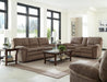 Reyes 2 Piece Reclining Sofa Set in Portabella - 2401-2409-Portabella - Room View