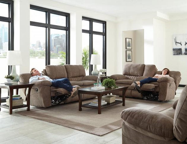Catnapper - Reyes 2 Piece Power Reclining Sofa Set in Portabella - 62401-624007-Portabella - Room View
