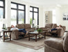 Reyes 3 Piece Reclining Living Room Set in Portabella - 2401-279226-2409-24002-Portabella - Room View