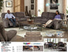Reyes 2 Piece Power Reclining Sofa Set in Portabella - 62401-62409-Portabella - Room View