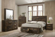 Acme Furniture - Elettra 5 Piece Eastern King Bedroom Set in Rustic Walnut - 24197EK-5SET - GreatFurnitureDeal