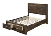 Acme Furniture - Elettra 5 Piece Queen Bedroom Set In Walnut - 24850Q-5SET - GreatFurnitureDeal