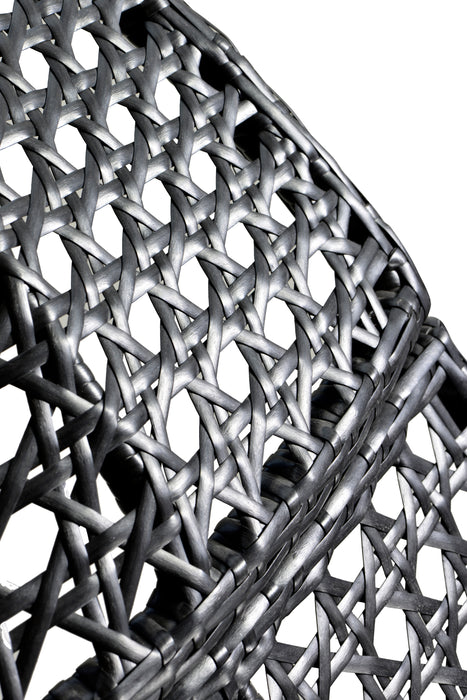 GFD Home - Patio PE Rattan Double Swing Chair With Stand, Two Person Hanging Chair for Balcony, Courtyard - GreatFurnitureDeal