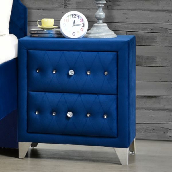 Acme Furniture - Dante 5 Piece Queen Bedroom Set In Blue - 24220Q-5SET - GreatFurnitureDeal