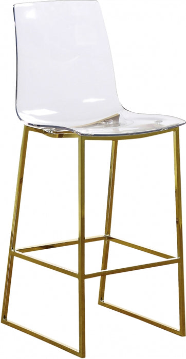Meridian Furniture - Lumen Counter Stool Set of 2 in Gold - 719
