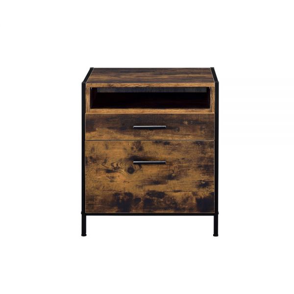 Acme Furniture - Juvanth 6 Piece Queen W-Storage Bedroom Set in Oak & Black - 24260Q-6SET - GreatFurnitureDeal