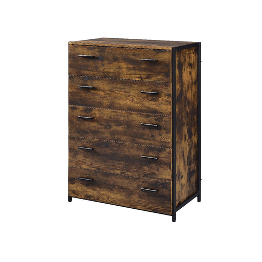 Acme Furniture - Juvanth Chest in Oak & Black - 24266 - GreatFurnitureDeal