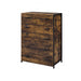 Acme Furniture - Juvanth 6 Piece Eastern King Bedroom Set in Oak & Black - 24247EK-6SET - GreatFurnitureDeal