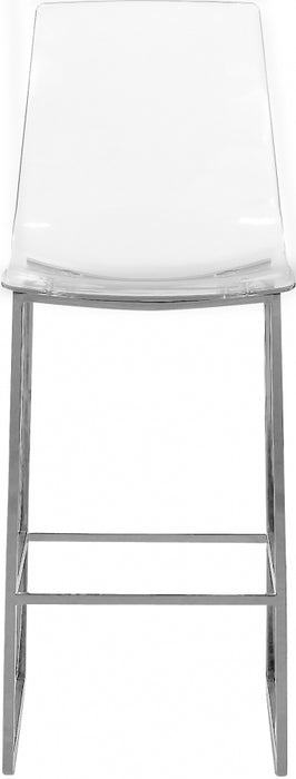 Meridian Furniture - Lumen Counter Stool Set of 2 in Chrome - 720
