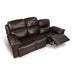 GFD Home - Timo Top Grain Leather Power Reclining Sofa | Adjustable Headrest | Cross Stitching - GreatFurnitureDeal