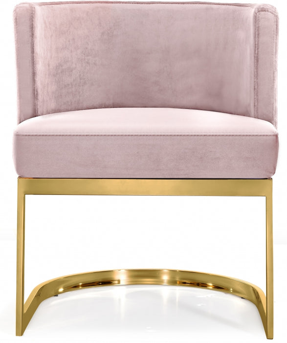 Meridian Furniture - Gianna Velvet Dining Chair in Pink (Set of 2) - 718Pink-C