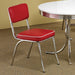 Coaster Furniture - Cleveland 5 Piece Chrome Plated Dining Table Set - 2065-5SET - GreatFurnitureDeal