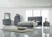 Acme Furniture - Valda Light Gray Fabric 5 Piece Eastern King Bedroom Set - 24517EK-5SET