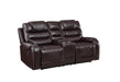 GFD Home - Tennessee Power Reclining 2 Pc Sofa Set in Espresso - GreatFurnitureDeal