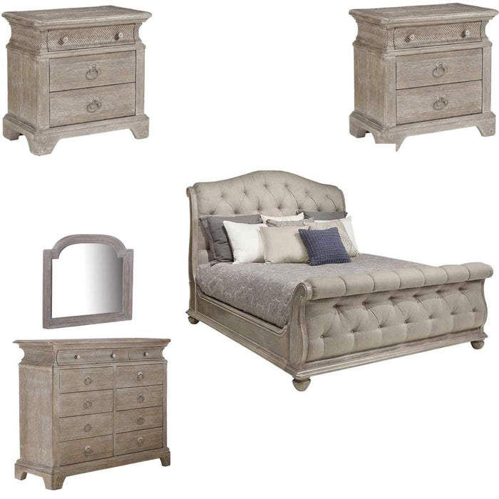 ART Furniture - Summer Creek 5 Piece California King Bedroom Set in Scrubbed Oak - 251127-1303-5SET
