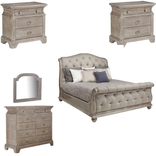 ART Furniture - Summer Creek 5 Piece Queen Bedroom Set in Scrubbed Oak - 251125-1303-5SET - GreatFurnitureDeal