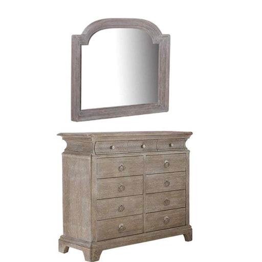ART Furniture - Summer Creek Light Keeper’s Dresser with Mirror in Scrubbed Oak - 251131-22-1303 - GreatFurnitureDeal