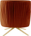 Meridian Furniture - Paloma Velvet Swivel Accent Chair in Cognac - 585Cognac - GreatFurnitureDeal