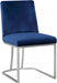Meridian Furniture - Heidi Velvet Dining Chair in Navy (Set of 2) - 728Navy-C - GreatFurnitureDeal