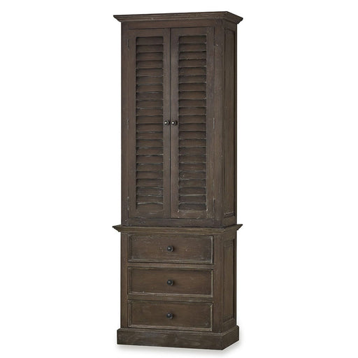 Bramble - Nantucket Tall Shutter Cabinet - BR-25444BRS - GreatFurnitureDeal