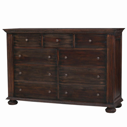 Bramble - Charleston 9 Drawer Dresser - Vintage Black - 25447VDK - GreatFurnitureDeal