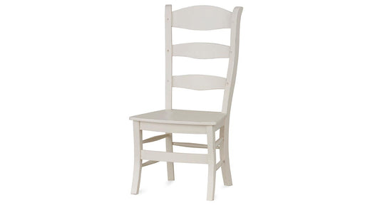 Bramble - Peg & Dowel Ladder Back Chair w- Wooden Seat in White Harvest - BR-25652WHD LDT - GreatFurnitureDeal