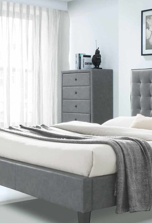 Acme Furniture - Saveria 2-Tone Gray PU Chest - 25666 - GreatFurnitureDeal