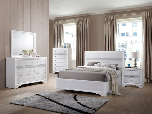 Acme Furniture - Naima 5 Piece Twin Bedroom Set in White - 25760T-5SET - GreatFurnitureDeal