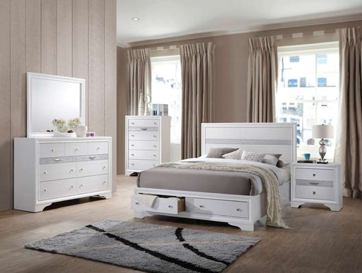 Acme Furniture - Naima White 3 Piece Eastern King Bedroom Set with Storage - 25767EK-3SET - GreatFurnitureDeal