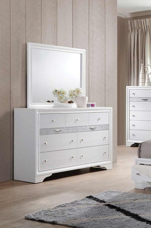 Acme Furniture - Naima White Dresser with Mirror - 25774-75 - GreatFurnitureDeal