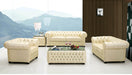ESF Furniture - 258 2 Piece Sofa Set in Ivory - 258-S+L - GreatFurnitureDeal