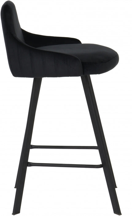 Meridian Furniture - Viviene Counter Stool in Black (Set of 2) - 761Black