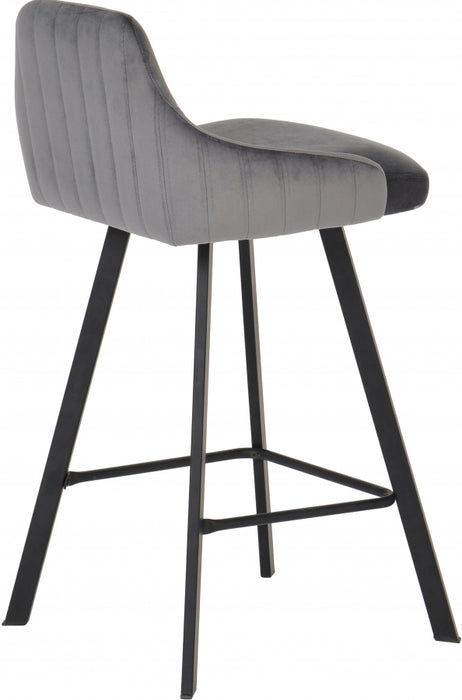 Meridian Furniture - Viviene Counter Stool in Grey (Set of 2) - 761Grey