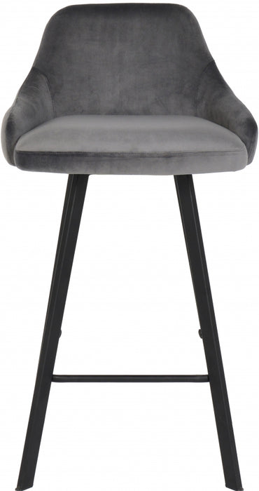 Meridian Furniture - Viviene Counter Stool in Grey (Set of 2) - 761Grey